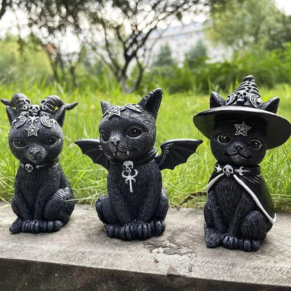 Gothic cat Sculptures, 5 Designs - Just Cats - Gifts for Cat Lovers