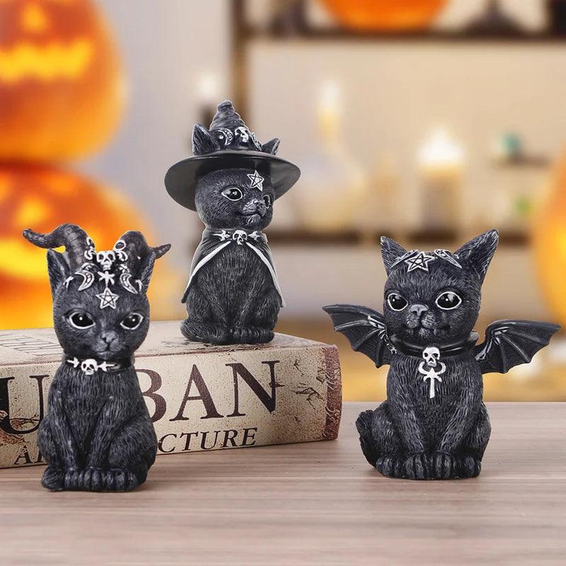 Gothic cat Sculptures, 5 Designs - Just Cats - Gifts for Cat Lovers