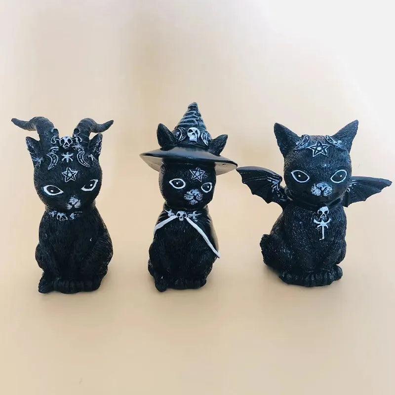 Gothic cat Sculptures, 5 Designs - Just Cats - Gifts for Cat Lovers