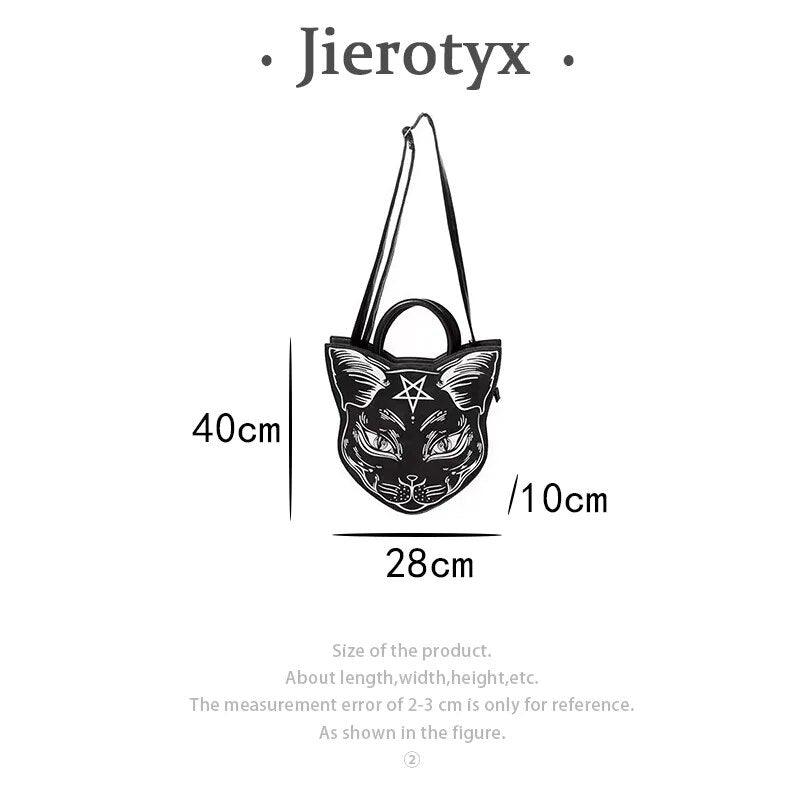 Gothich Cat PU Handbag Purse, Black - Just Cats - Gifts for Cat Lovers