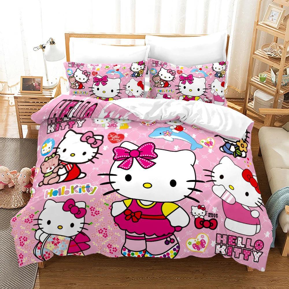 Hello Kitty Bed Set Covers, 10 Designs - Just Cats - Gifts for Cat Lovers