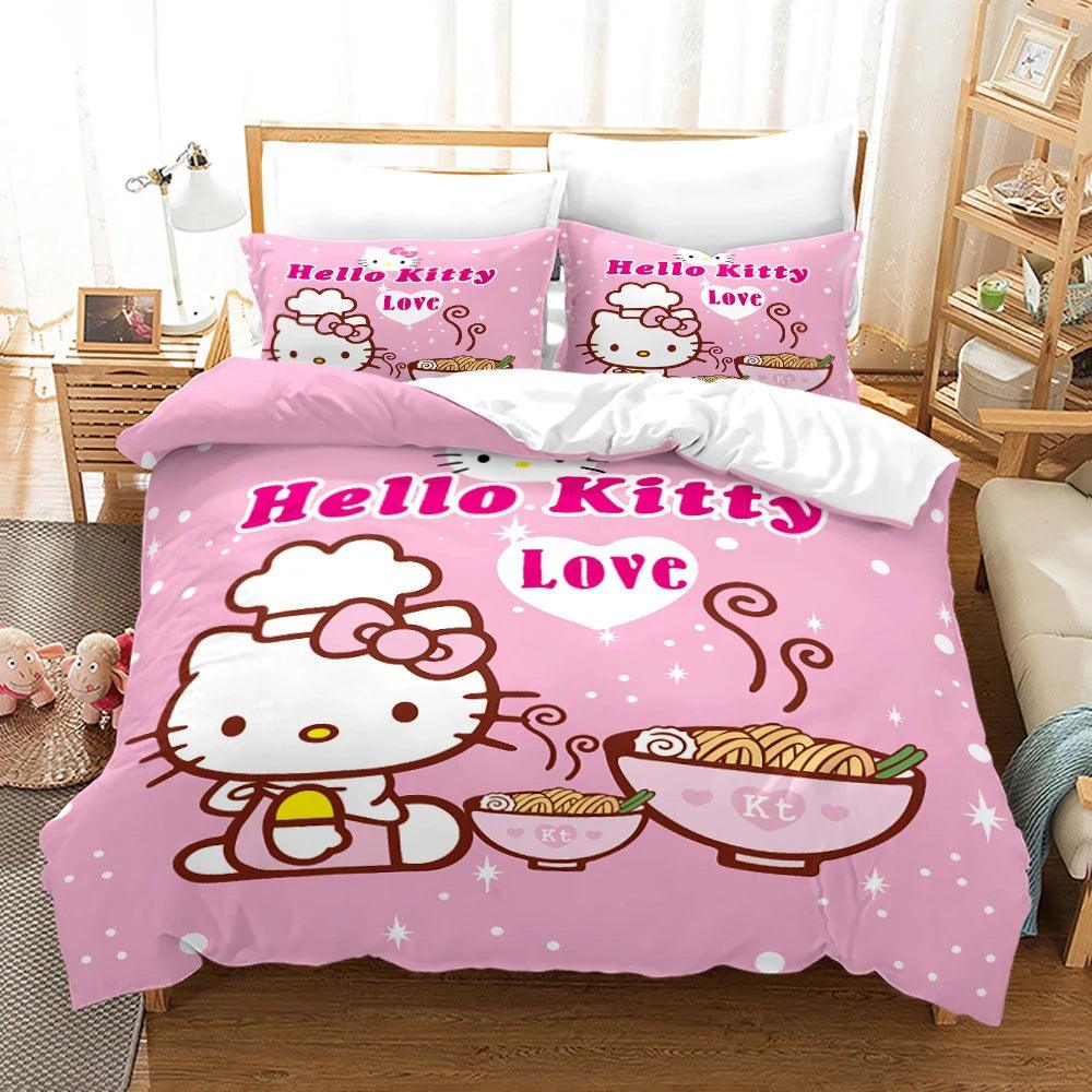 Hello Kitty Bed Set Covers, 10 Designs - Just Cats - Gifts for Cat Lovers