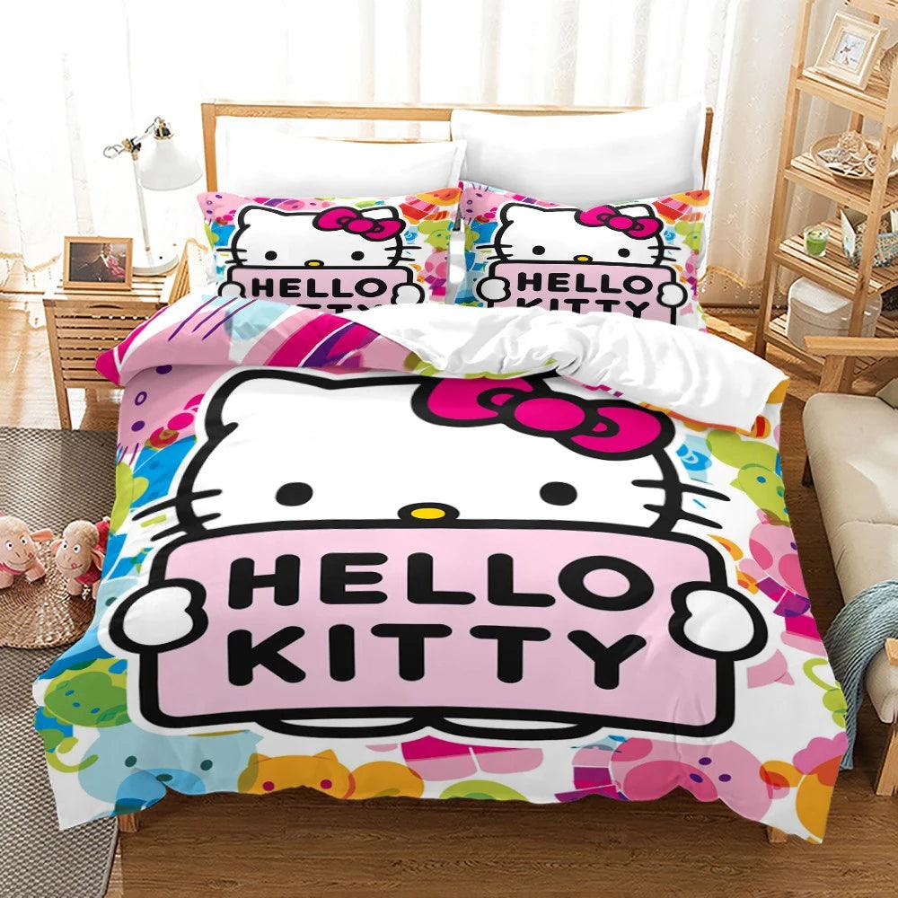 Hello Kitty Bed Set Covers, 10 Designs - Just Cats - Gifts for Cat Lovers