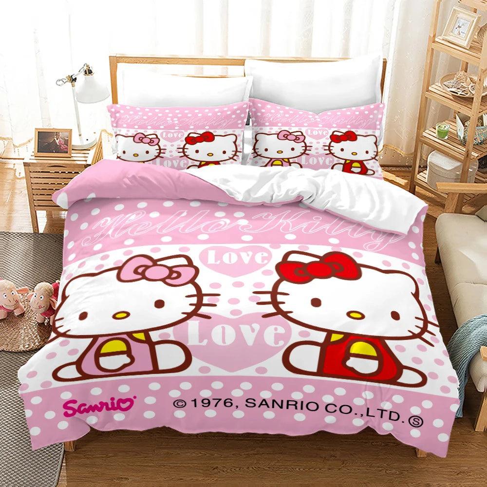 Hello Kitty Bed Set Covers, 10 Designs - Just Cats - Gifts for Cat Lovers