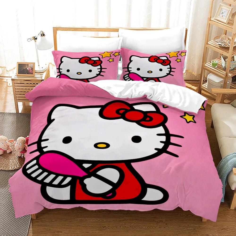 Hello Kitty Bed Set Covers, 10 Designs - Just Cats - Gifts for Cat Lovers