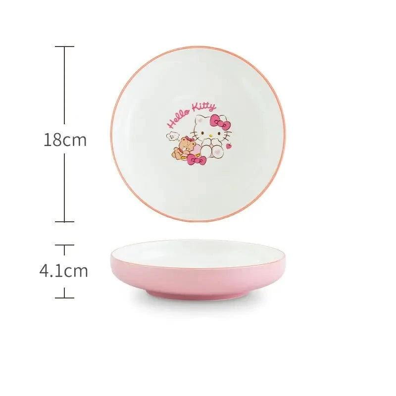 Hello Kitty Ceramic Dish Set, 5 Dishes - Just Cats - Gifts for Cat Lovers