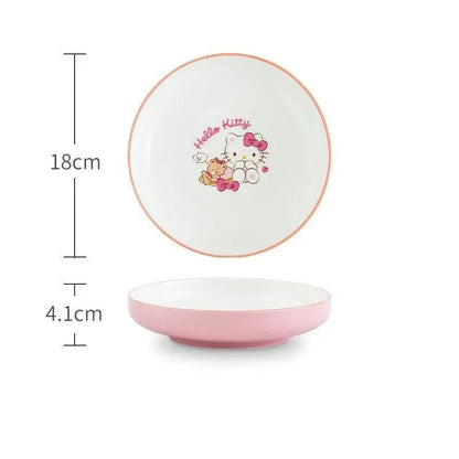 Hello Kitty Ceramic Dish Set, 5 Dishes - Just Cats - Gifts for Cat Lovers