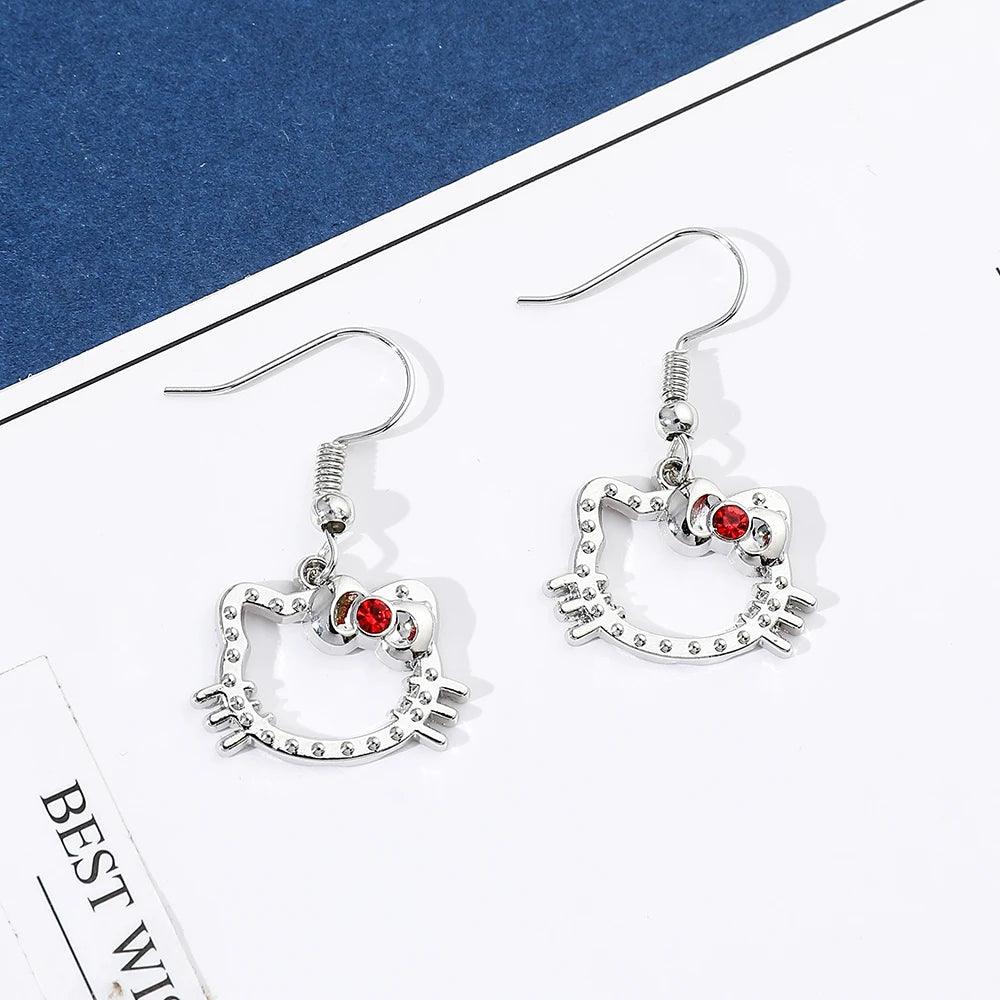 Hello Kitty Drop Earrings - Just Cats - Gifts for Cat Lovers