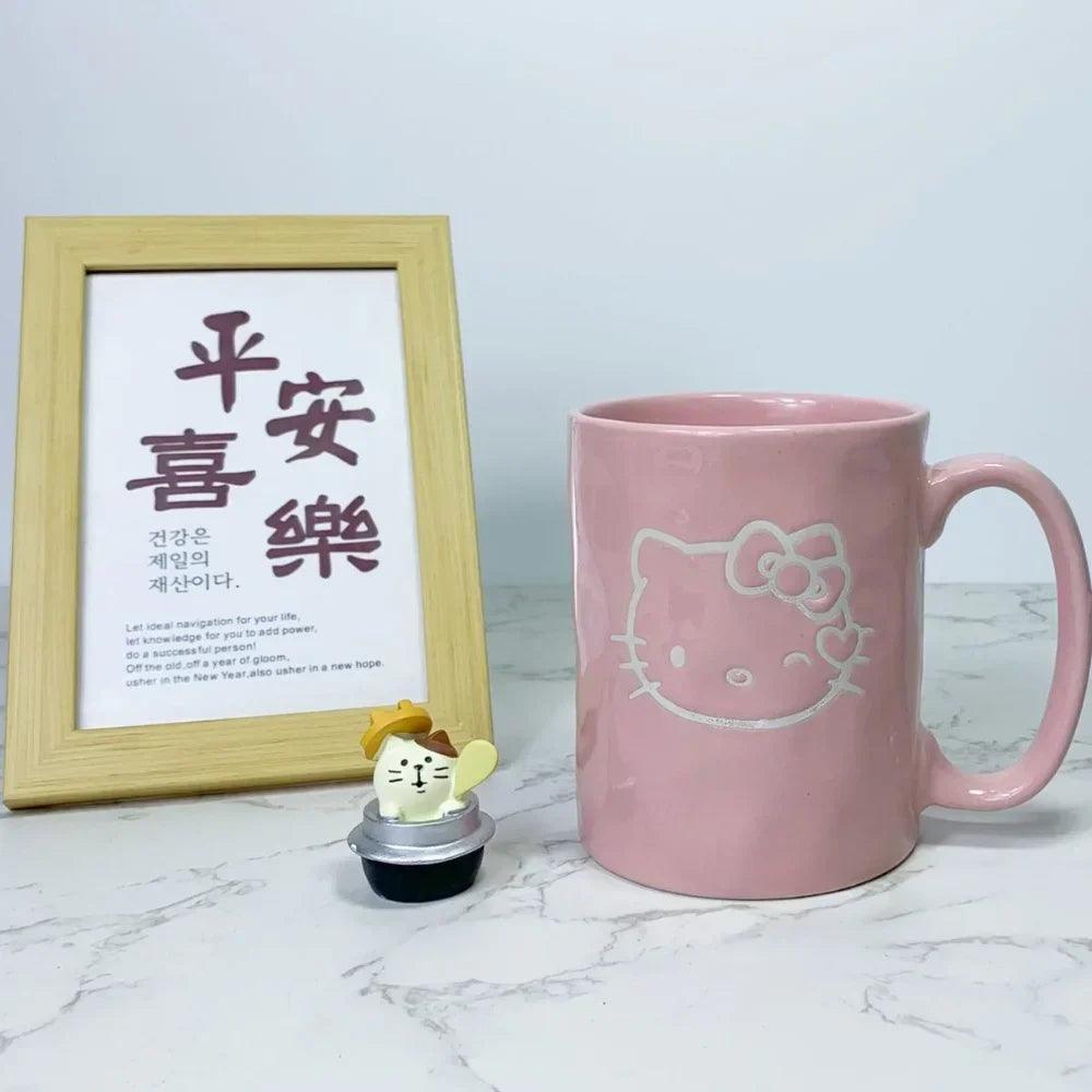 Hello Kitty Pink Ceramic Mug, 3 Designs - Just Cats - Gifts for Cat Lovers