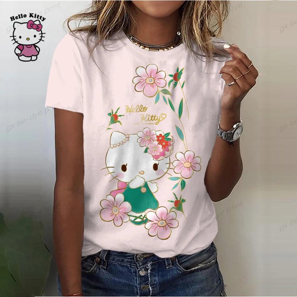 Hello Kitty Print T-Shirt for all ages, 6 Designs - Just Cats - Gifts for Cat Lovers