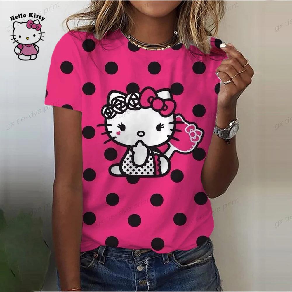 Hello Kitty Print T-Shirt for all ages, 6 Designs - Just Cats - Gifts for Cat Lovers