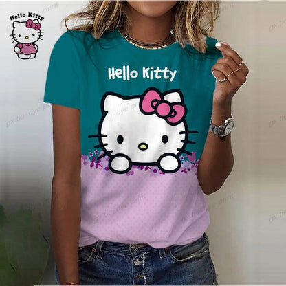 Hello Kitty Print T-Shirt for all ages, 6 Designs - Just Cats - Gifts for Cat Lovers