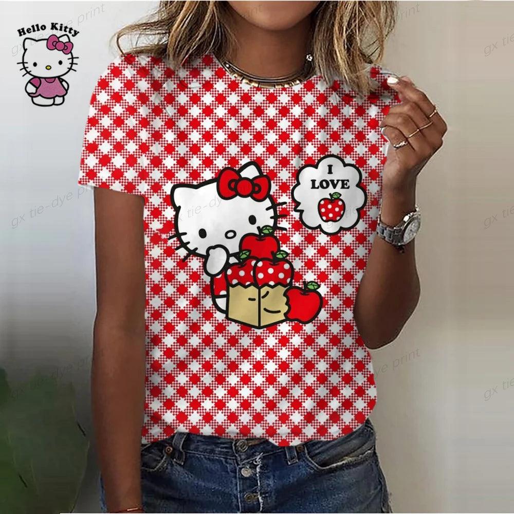 Hello Kitty Print T-Shirt for all ages, 6 Designs - Just Cats - Gifts for Cat Lovers