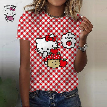 Hello Kitty Print T-Shirt for all ages, 6 Designs - Just Cats - Gifts for Cat Lovers