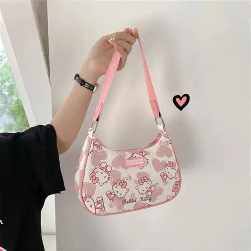 Hello Kitty Underarm Shoulder Bag, 2 Colors - Just Cats - Gifts for Cat Lovers