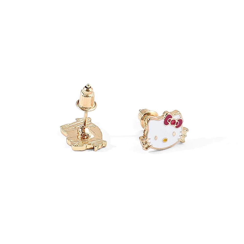 Hello Kitty white Studs Earrings - Just Cats - Gifts for Cat Lovers