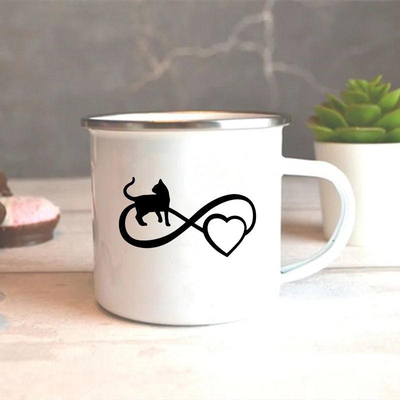 I Love My Cat Print Enamel Mugs - Just Cats - Gifts for Cat Lovers