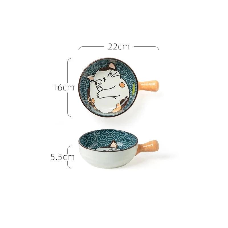 Japanese Style Ceramic Dishes, 13 Sizes - Just Cats - Gifts for Cat Lovers