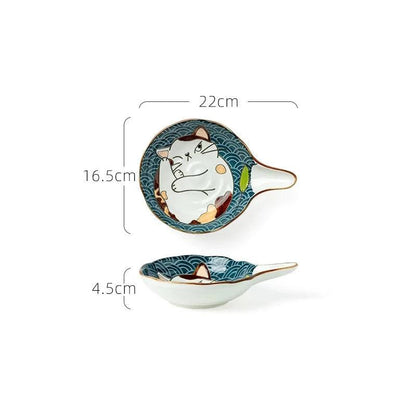 Japanese Style Ceramic Dishes, 13 Sizes - Just Cats - Gifts for Cat Lovers