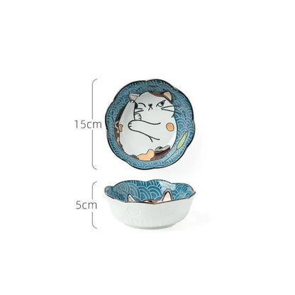 Japanese Style Ceramic Dishes, 13 Sizes - Just Cats - Gifts for Cat Lovers