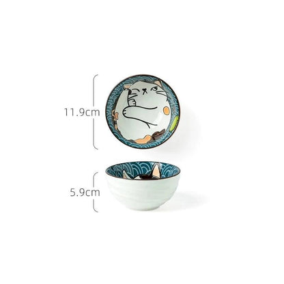 Japanese Style Ceramic Dishes, 13 Sizes - Just Cats - Gifts for Cat Lovers