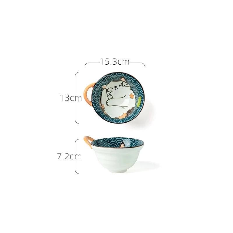 Japanese Style Ceramic Dishes, 13 Sizes - Just Cats - Gifts for Cat Lovers