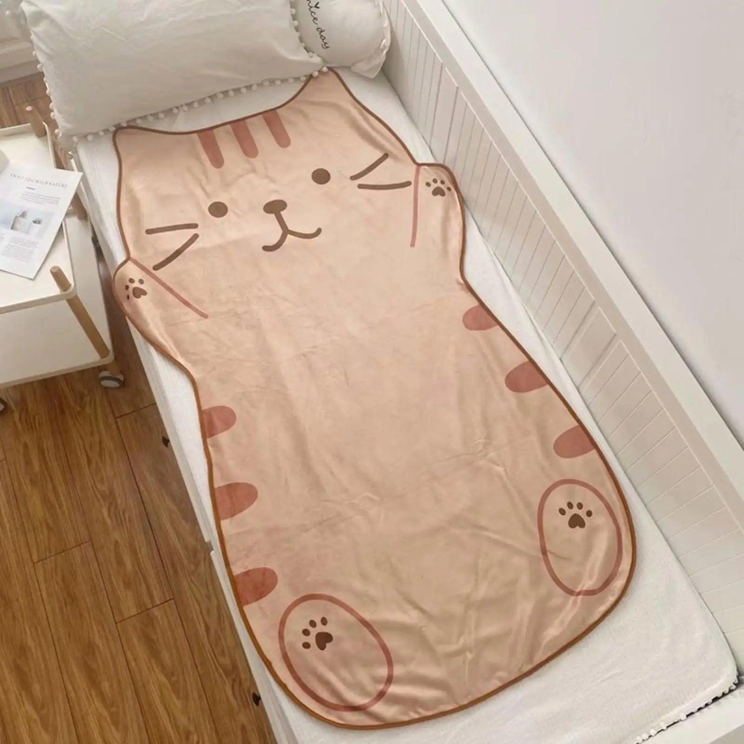 Kitten Shaped Childrens Flannel Blanket - Just Cats - Gifts for Cat Lovers