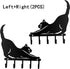 Metal Black Cat Hook Rack - Just Cats - Gifts for Cat Lovers