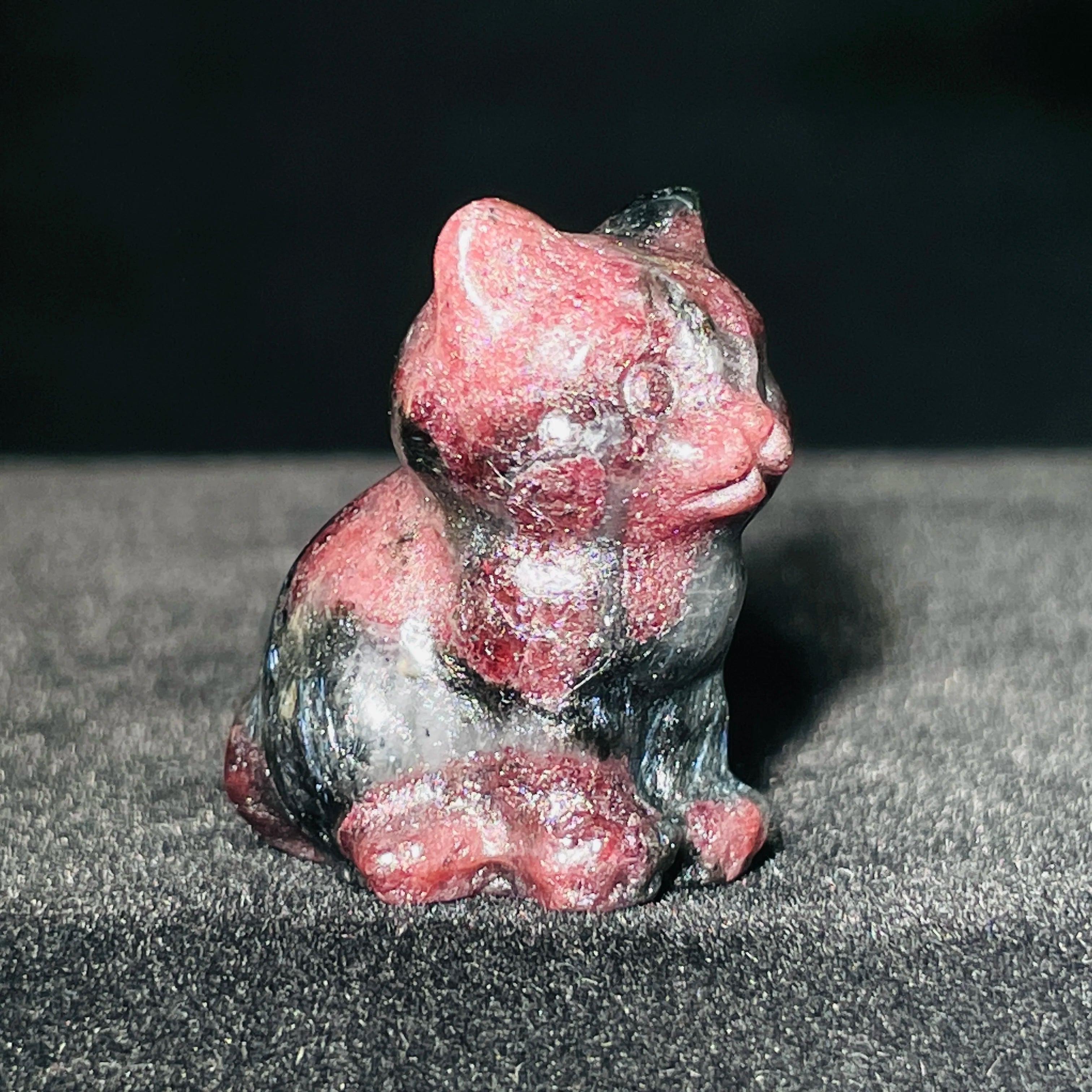 Natural Crystal Sitting cat Figurine - Just Cats - Gifts for Cat Lovers