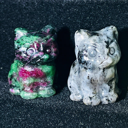 Natural Crystal Sitting cat Figurine - Just Cats - Gifts for Cat Lovers