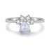 Opal Zirconia Paw Ring, 3 Colors - Just Cats - Gifts for Cat Lovers