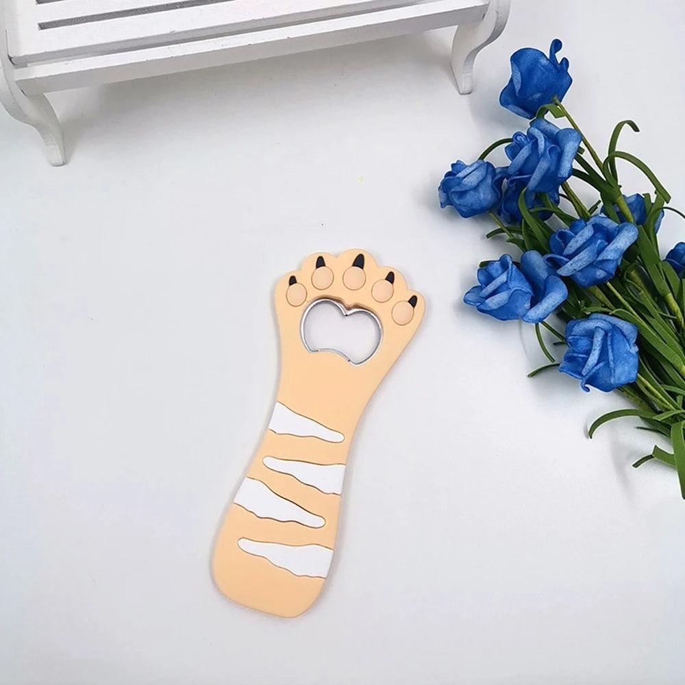 Paw Magnet Bottle Opener, 2 Styles, 12 Colors - Just Cats - Gifts for Cat Lovers