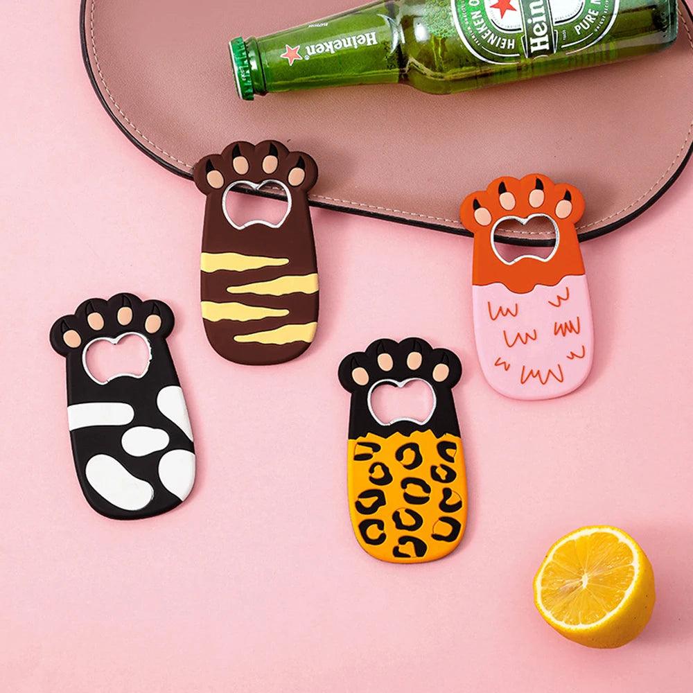 Paw Magnet Bottle Opener, 2 Styles, 12 Colors - Just Cats - Gifts for Cat Lovers