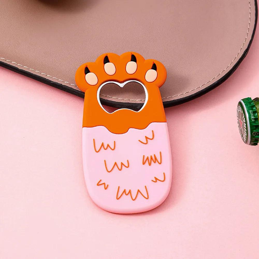 Paw Magnet Bottle Opener, 2 Styles, 12 Colors - Just Cats - Gifts for Cat Lovers