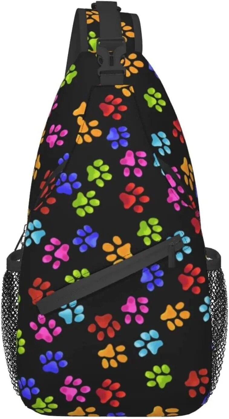 Paw Prints Crossbody Bag, 7 Prints - Just Cats - Gifts for Cat Lovers