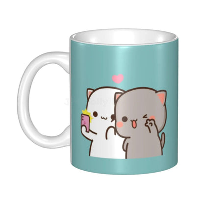 Peach and Goma Mug, 16 Designs - Just Cats - Gifts for Cat Lovers