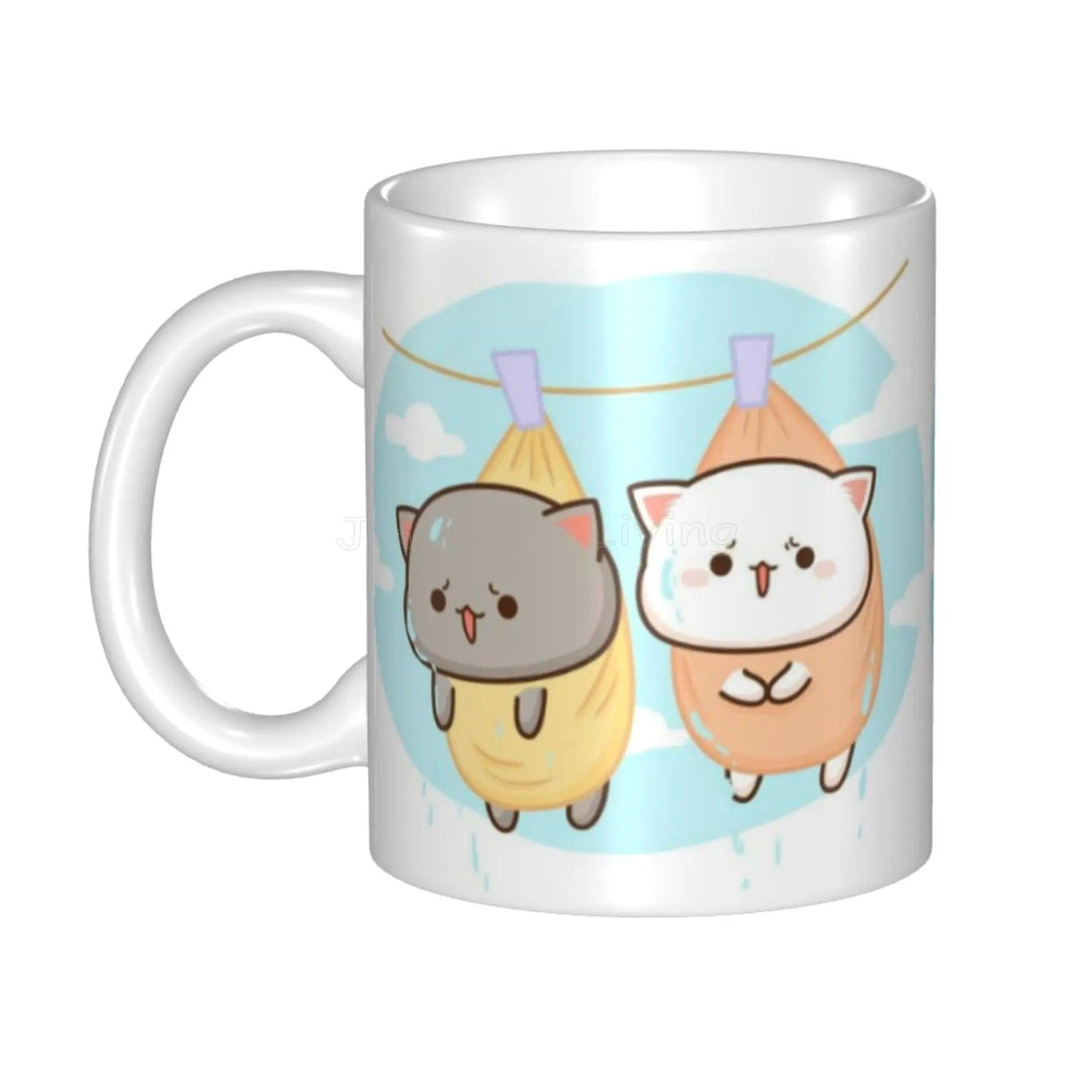 Peach and Goma Mug, 16 Designs - Just Cats - Gifts for Cat Lovers