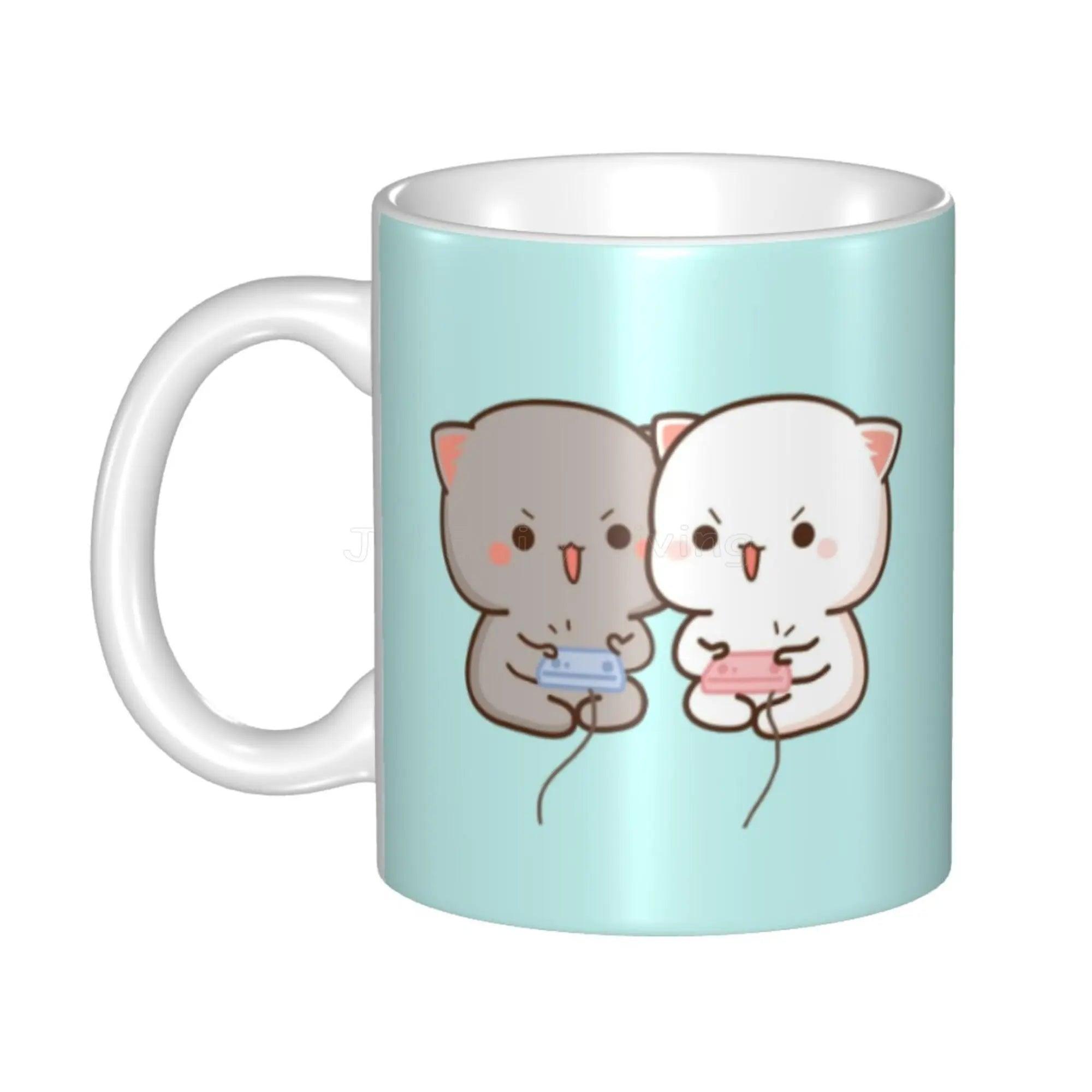 Peach and Goma Mug, 16 Designs - Just Cats - Gifts for Cat Lovers