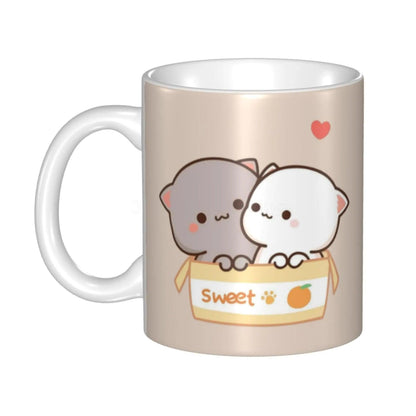 Peach and Goma Mug, 16 Designs - Just Cats - Gifts for Cat Lovers