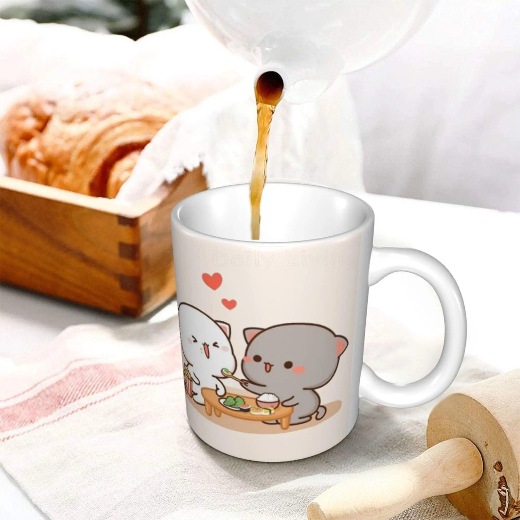 Peach and Goma Mug, 16 Designs - Just Cats - Gifts for Cat Lovers