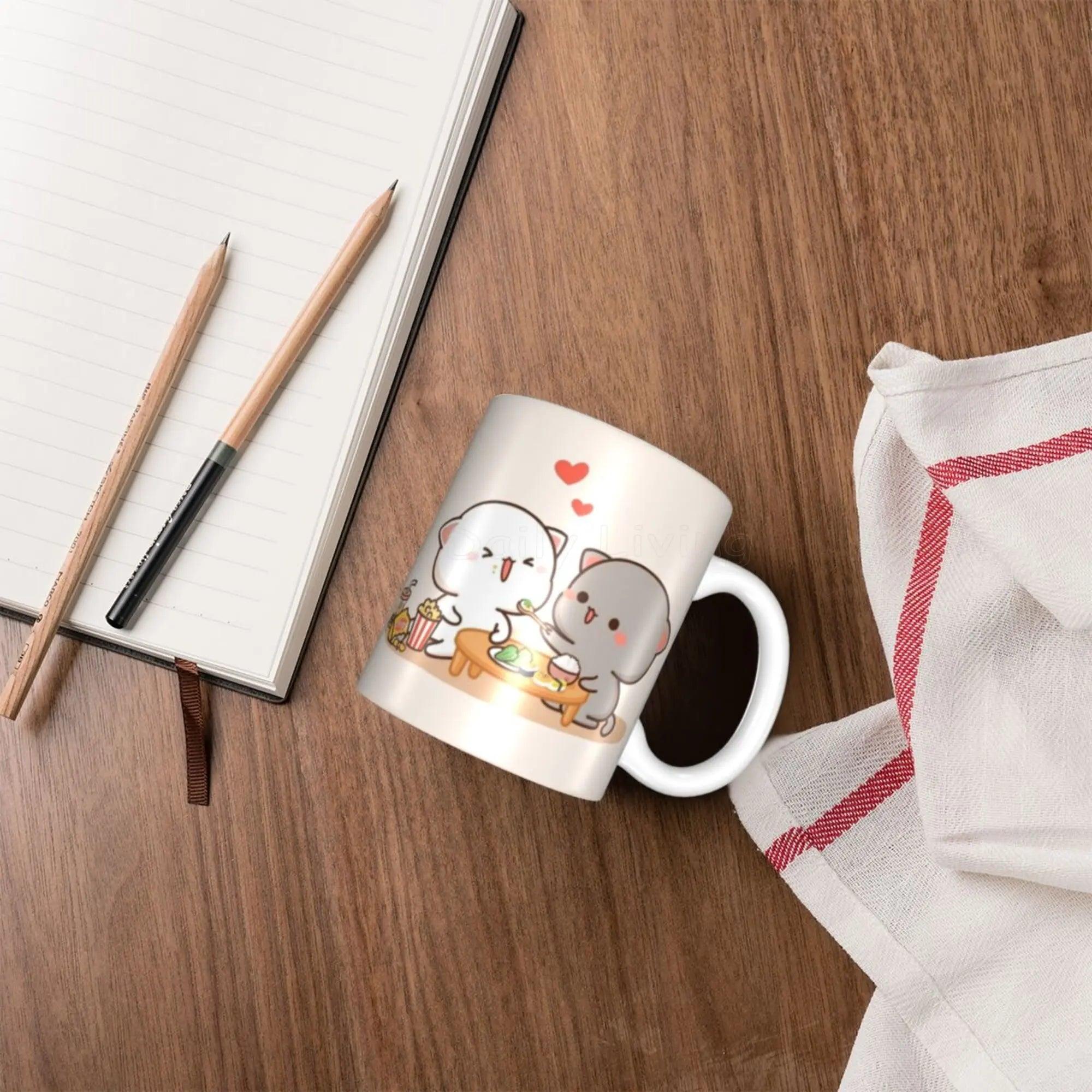 Peach and Goma Mug, 16 Designs - Just Cats - Gifts for Cat Lovers