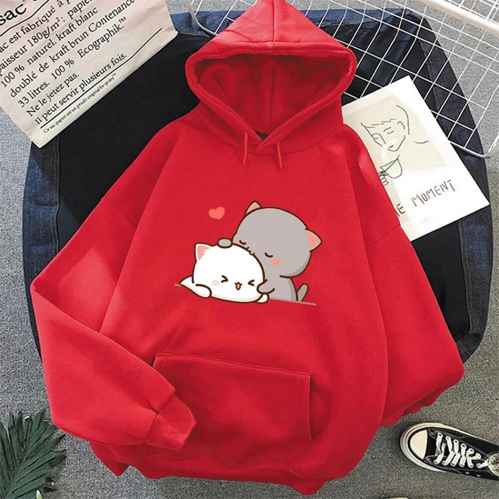 Peach And Goms Hoodie, 10 Colors, S-3XL - Just Cats - Gifts for Cat Lovers