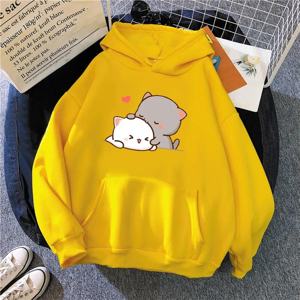 Peach And Goms Hoodie, 10 Colors, S-3XL - Just Cats - Gifts for Cat Lovers