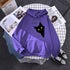 Peeking Black Cat Hoodie, 9 Colors,S-XXL - Just Cats - Gifts for Cat Lovers