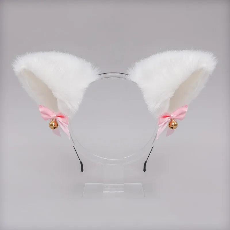 Plush Cat Ears Head Band, 7 Colors - Just Cats - Gifts for Cat Lovers