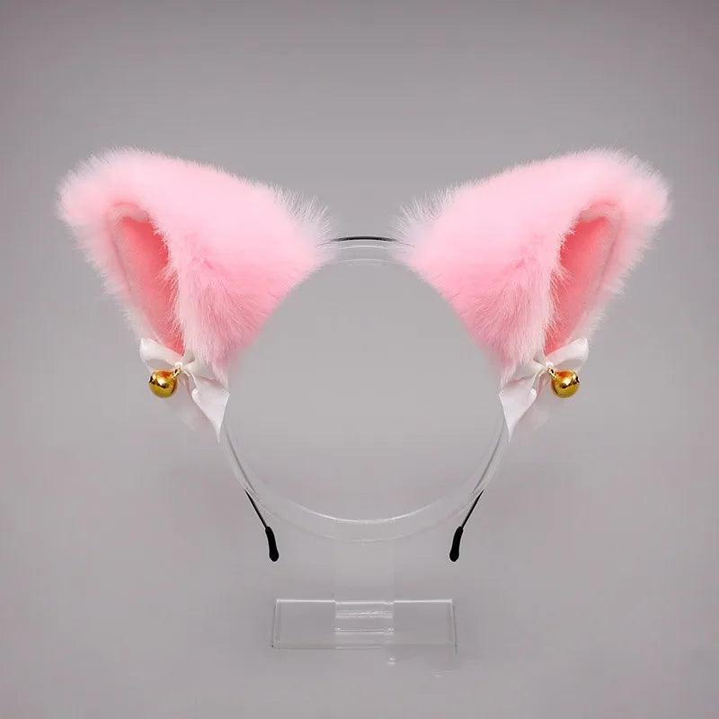 Plush Cat Ears Head Band, 7 Colors - Just Cats - Gifts for Cat Lovers