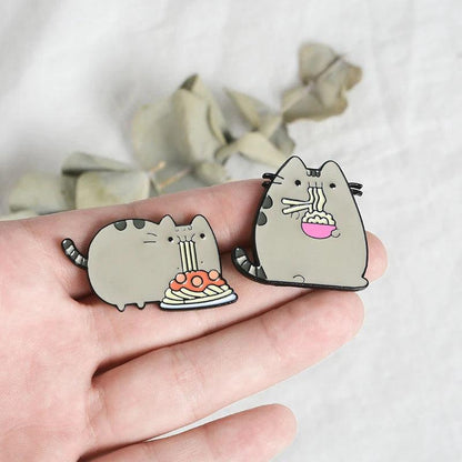 Pusheen Cat Pins, 4 desings - Just Cats - Gifts for Cat Lovers