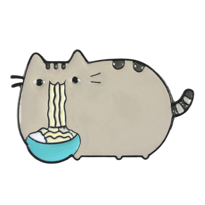 Pusheen Cat Pins, 4 desings - Just Cats - Gifts for Cat Lovers