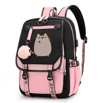 Pusheen Cat Printed School bag - Just Cats - Gifts for Cat Lovers