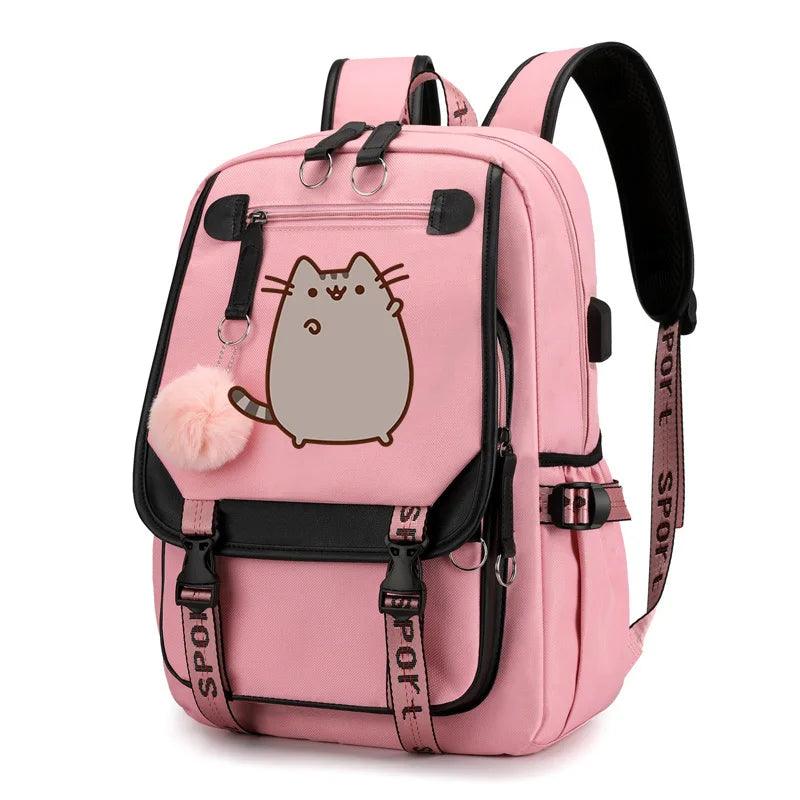 Pusheen Cat Printed School bag - Just Cats - Gifts for Cat Lovers